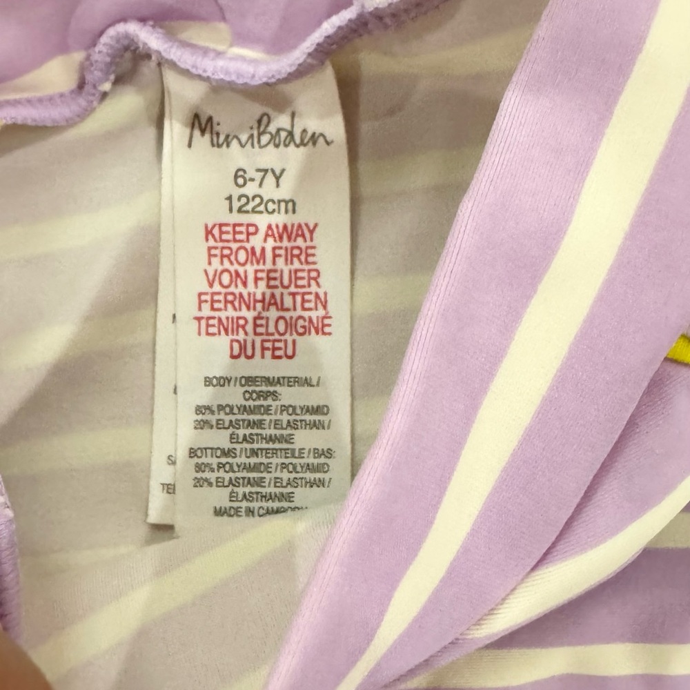 Mini Boden Rashguard Swim Top 6-7Y - Picture 5 of 7